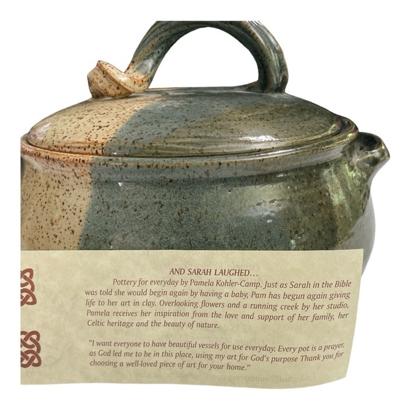 Pamela- Kohler- Camp Art Pottery
Casserole Dish W/ Lid Leaf Design Signed - Picture 9 of 16